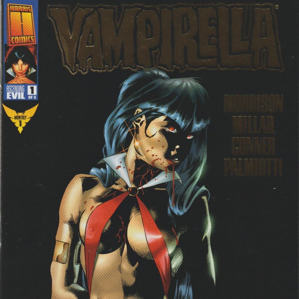 Vampirella: Ascending Evil #1 Gold Foil Variant Cover (1997) by Joe Quesada